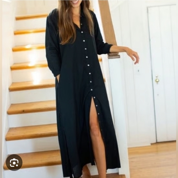 NATURAL LIFE Dresses & Skirts - Natural Life Drew Gauze Shirt Dress Size Small
